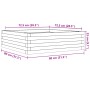 Jardinera de madera maciza Douglas 80x80x23 cm de , Maceteros y jardineras - Ref: Foro24-847201, Precio: 83,97 €, Descuento: %