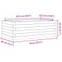 Jardinera de madera de pino impregnada 70x40x23 cm de , Maceteros y jardineras - Ref: Foro24-847222, Precio: 51,67 €, Descuen...