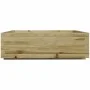 Jardinera de madera de pino impregnada 80x80x26,5 cm de , Maceteros y jardineras - Ref: Foro24-847312, Precio: 90,42 €, Descu...