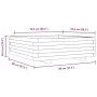 Jardinera de madera de pino impregnada 80x80x26,5 cm de , Maceteros y jardineras - Ref: Foro24-847312, Precio: 90,42 €, Descu...