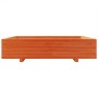Jardinera de madera maciza de pino marrón cera 110x110x26,5 cm de , Maceteros y jardineras - Ref: Foro24-847325, Precio: 143,...