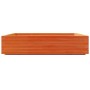 Jardinera de madera maciza de pino marrón cera 110x110x26,5 cm de , Maceteros y jardineras - Ref: Foro24-847325, Precio: 143,...