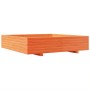 Jardinera de madera maciza de pino marrón cera 110x110x26,5 cm de , Maceteros y jardineras - Ref: Foro24-847325, Precio: 143,...
