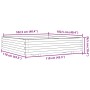 Jardinera de madera maciza de pino marrón cera 110x110x26,5 cm de , Maceteros y jardineras - Ref: Foro24-847325, Precio: 143,...