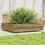 Jardinera madera de pino impregnada 110x110x26,5 cm de , Maceteros y jardineras - Ref: Foro24-847327, Precio: 128,32 €, Descu...