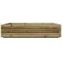 Jardinera madera de pino impregnada 110x110x26,5 cm de , Maceteros y jardineras - Ref: Foro24-847327, Precio: 130,03 €, Descu...