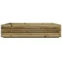Jardinera madera de pino impregnada 110x110x26,5 cm de , Maceteros y jardineras - Ref: Foro24-847327, Precio: 128,32 €, Descu...