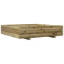 Jardinera madera de pino impregnada 110x110x26,5 cm de , Maceteros y jardineras - Ref: Foro24-847327, Precio: 130,03 €, Descu...