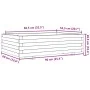 Jardinera de madera maciza Douglas 80x80x26,5 cm de , Maceteros y jardineras - Ref: Foro24-847346, Precio: 85,38 €, Descuento: %