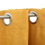 Cortina opaca con ojales look de lino amarillo 290x245 cm de vidaXL, Cortinas y visillos - Ref: Foro24-321195, Precio: 47,48 ...