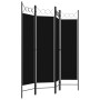 Biombo divisor de 4 paneles negro 160x180 cm de vidaXL, Divisores de ambientes - Ref: Foro24-320705, Precio: 40,39 €, Descuen...