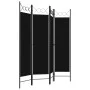 Biombo divisor de 4 paneles negro 160x180 cm de vidaXL, Divisores de ambientes - Ref: Foro24-320705, Precio: 39,64 €, Descuen...
