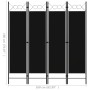 Biombo divisor de 4 paneles negro 160x180 cm de vidaXL, Divisores de ambientes - Ref: Foro24-320705, Precio: 40,39 €, Descuen...
