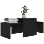 Set de mesas de centro madera contrachapada negro 100x48x40 cm de vidaXL, Mesas de centro - Ref: Foro24-802913, Precio: 50,90...