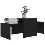 Set de mesas de centro madera contrachapada negro 100x48x40 cm de vidaXL, Mesas de centro - Ref: Foro24-802913, Precio: 49,65...