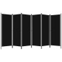 Biombo divisor de 6 paneles negro 300x180 cm de vidaXL, Divisores de ambientes - Ref: Foro24-320730, Precio: 47,58 €, Descuen...