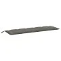 Cojines banco jardín 2 uds tela gris oscuro melange 180x50x7 cm de , Cojines para sillas y sofás - Ref: Foro24-4002620, Preci...