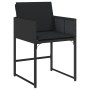 Set de comedor de jardín 9 pzas y cojines ratán sintético negro de , Conjuntos de jardín - Ref: Foro24-3278046, Precio: 521,3...