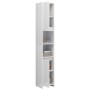Armario baño madera contrachapada blanco brillo 30x30x183,5 cm de vidaXL, Muebles de baño - Ref: Foro24-802675, Precio: 97,82...