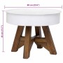 Mesa de centro de madera maciza reciclada blanco 60x45 cm en Mesas de centro | Comprar online en Foru.es