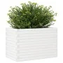 Jardinera de madera maciza de pino blanca 70x40x46 cm de , Maceteros y jardineras - Ref: Foro24-3282440, Precio: 129,92 €, De...