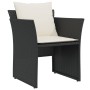 Sillón de jardín con reposapiés ratán sintético negro de , Conjuntos de jardín - Ref: Foro24-368616, Precio: 117,77 €, Descue...
