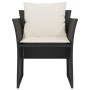 Sillón de jardín con reposapiés ratán sintético negro de , Conjuntos de jardín - Ref: Foro24-368616, Precio: 117,77 €, Descue...