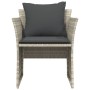 Sillón de jardín con reposapiés ratán sintético gris claro de , Conjuntos de jardín - Ref: Foro24-368621, Precio: 121,12 €, D...