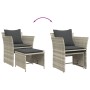 Sillón de jardín con reposapiés ratán sintético gris claro de , Conjuntos de jardín - Ref: Foro24-368621, Precio: 121,12 €, D...
