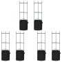 Tutores para tomates con bolsa 6 uds de acero y PP 116 cm de , Soportes para macetas - Ref: Foro24-3281488, Precio: 136,56 €,...