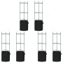 Tutores para tomates con bolsa 6 uds de acero y PP 116 cm de , Soportes para macetas - Ref: Foro24-3281488, Precio: 131,43 €,...