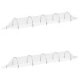 Túneles de malla 2 uds fibra de vidrio y PP 1,5x5 m de , Invernaderos - Ref: Foro24-3281495, Precio: 70,40 €, Descuento: %
