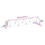 Túneles de malla 2 uds fibra de vidrio y PP 1,5x5 m de , Invernaderos - Ref: Foro24-3281495, Precio: 70,40 €, Descuento: %