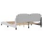 Estructura cama con luces LED cuero sintético blanco 180x200 cm de , Camas y somieres - Ref: Foro24-3214037, Precio: 263,77 €...