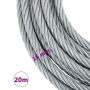Cuerda de cable 3200 kg 20 m de vidaXL, Cabrestantes - Ref: Foro24-146676, Precio: 173,33 €, Descuento: %