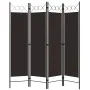 Biombo divisor de 4 paneles marrón 160x180 cm de vidaXL, Divisores de ambientes - Ref: Foro24-320703, Precio: 36,51 €, Descue...
