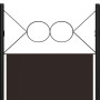 Biombo divisor de 4 paneles marrón 160x180 cm de vidaXL, Divisores de ambientes - Ref: Foro24-320703, Precio: 37,27 €, Descue...