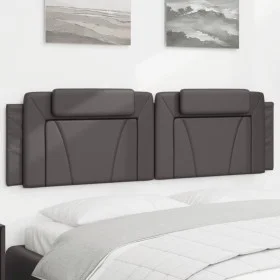 Gray synthetic leather padded bed headboard 180 cm by , Headboards and footboards - Ref: Foro24-374807, Price: 64,46 €, Disco...