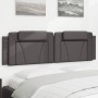 Cabecero de cama acolchado cuero sintético gris 180 cm de , Cabeceros y pies de cama - Ref: Foro24-374807, Precio: 65,53 €, D...