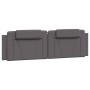 Cabecero de cama acolchado cuero sintético gris 180 cm de , Cabeceros y pies de cama - Ref: Foro24-374807, Precio: 65,53 €, D...