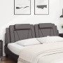 Cabecero de cama acolchado cuero sintético gris 180 cm de , Cabeceros y pies de cama - Ref: Foro24-374807, Precio: 65,53 €, D...
