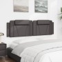 Cabecero de cama acolchado cuero sintético gris 180 cm de , Cabeceros y pies de cama - Ref: Foro24-374807, Precio: 65,53 €, D...