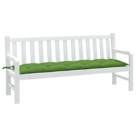 Cojín para banco de jardín tela verde melange 180x50x7 cm de , Cojines para sillas y sofás - Ref: Foro24-4002569, Precio: 33,...
