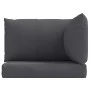 Cojines para sofá de palets 3 uds tela gris antracita melange de , Cojines para sillas y sofás - Ref: Foro24-4002651, Precio:...