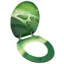 Toilet seat with lid MDF green water drop design by vidaXL, Toilet and bidet seats - Ref: Foro24-146908, Price: 47,06 €, Disc...