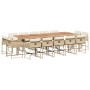 Set comedor de jardín con cojines 15 pzas ratán sintético beige de , Conjuntos de jardín - Ref: Foro24-3278187, Precio: 890,8...