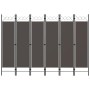 Biombo divisor de 6 paneles gris antracita 240x180 cm de vidaXL, Divisores de ambientes - Ref: Foro24-320713, Precio: 52,65 €...