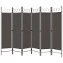 Biombo divisor de 6 paneles gris antracita 240x180 cm de vidaXL, Divisores de ambientes - Ref: Foro24-320713, Precio: 52,03 €...