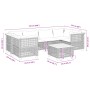 Set de sofás de jardín 7 pzas con cojines ratán sintético gris de , Conjuntos de jardín - Ref: Foro24-3261747, Precio: 603,06...