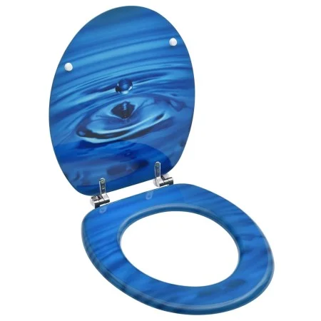 Asiento WC y tapa MDF azul diseño gotas de agua de vidaXL, Asientos de inodoros y bidés - Ref: Foro24-146906, Precio: 49,91 €...